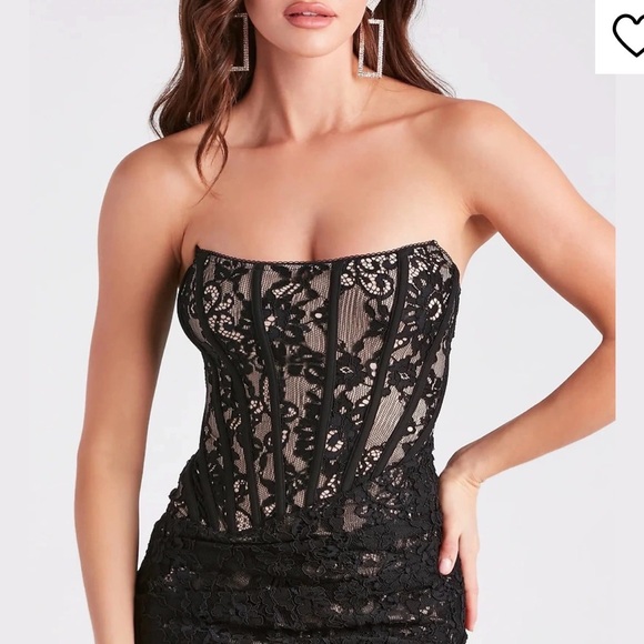 NWT WINDSOR Kailey Lace Corset Mini Party Dress - Picture 2 of 5